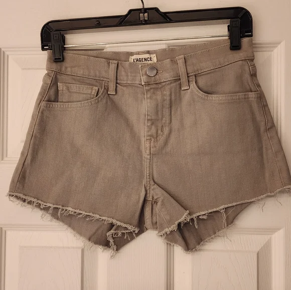 L'AGENCE Ryland Short shorts in marsh green size 25 - Picture 6 of 13